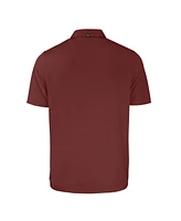 Cutter & Buck Men's Heather Maroon Texas A&M Aggies Vault Forge Eco Stretch Polo