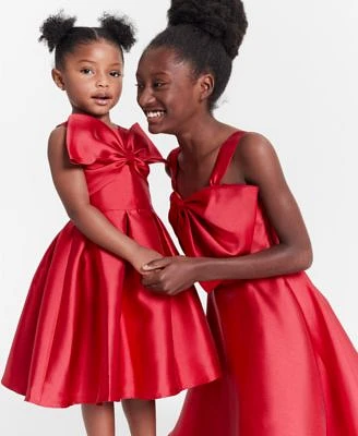 Rare Editions Little Big Girls Mikado Bow Dresses