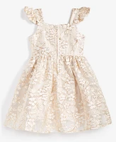 Rare Editions Little Girls Floral Burnout Organza Dress