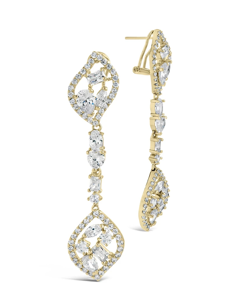 Sterling Forever Mariah Cubic Zirconia Drop Earrings