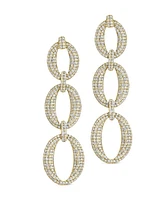 Sterling Forever Whitney Cubic Zirconia Chain Drop Earrings