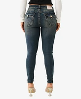 True Religion Women's Jennie Skinny Big T Flap Jean