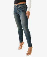 True Religion Women's Jennie Skinny Big T Flap Jean