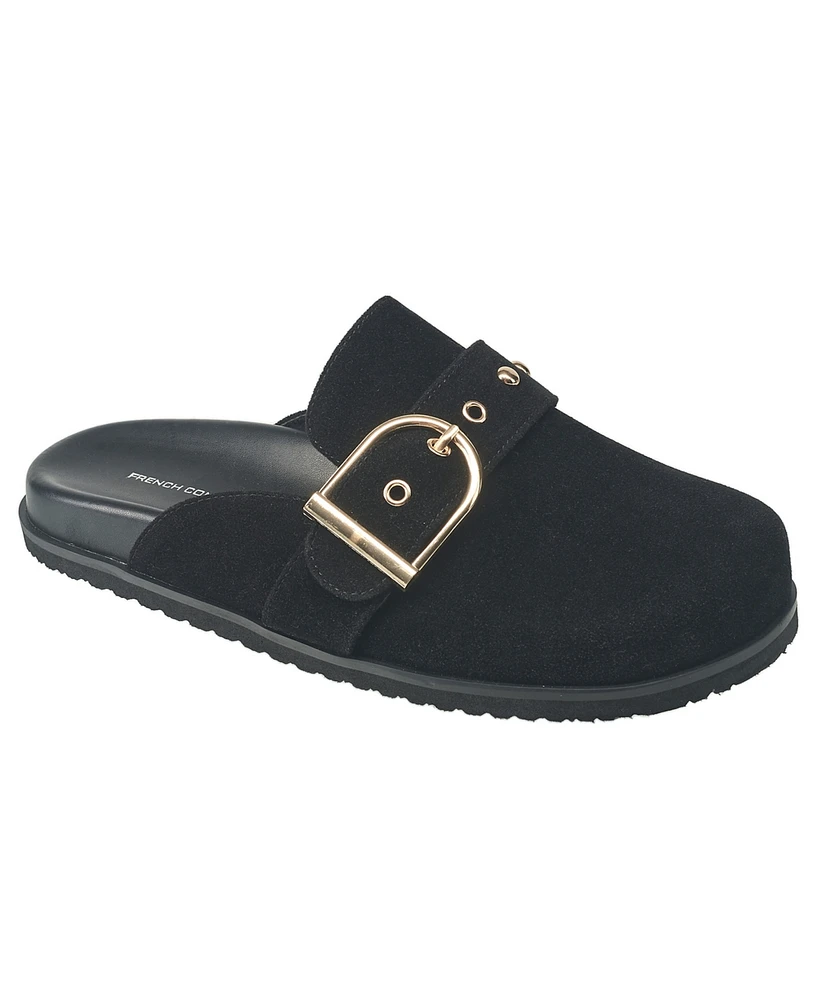 French Connection Women's Reina Buckle Strap Clogs