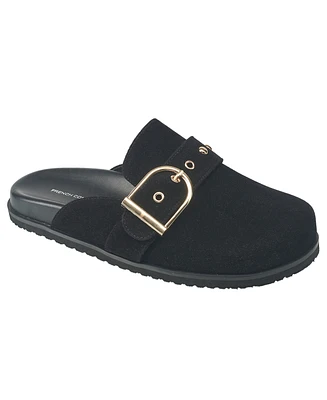 French Connection Women's Reina Buckle Strap Clogs