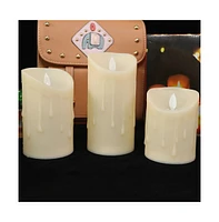 Cowin Flameless Candle Set Lights Battery Operated 3 Packs