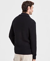 Alfani Men's Honeycomb Zip-Front Cardigan, Created for Macy's