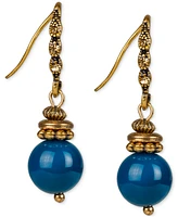 Patricia Nash Gold-Tone Mixed Bead Drop Earrings