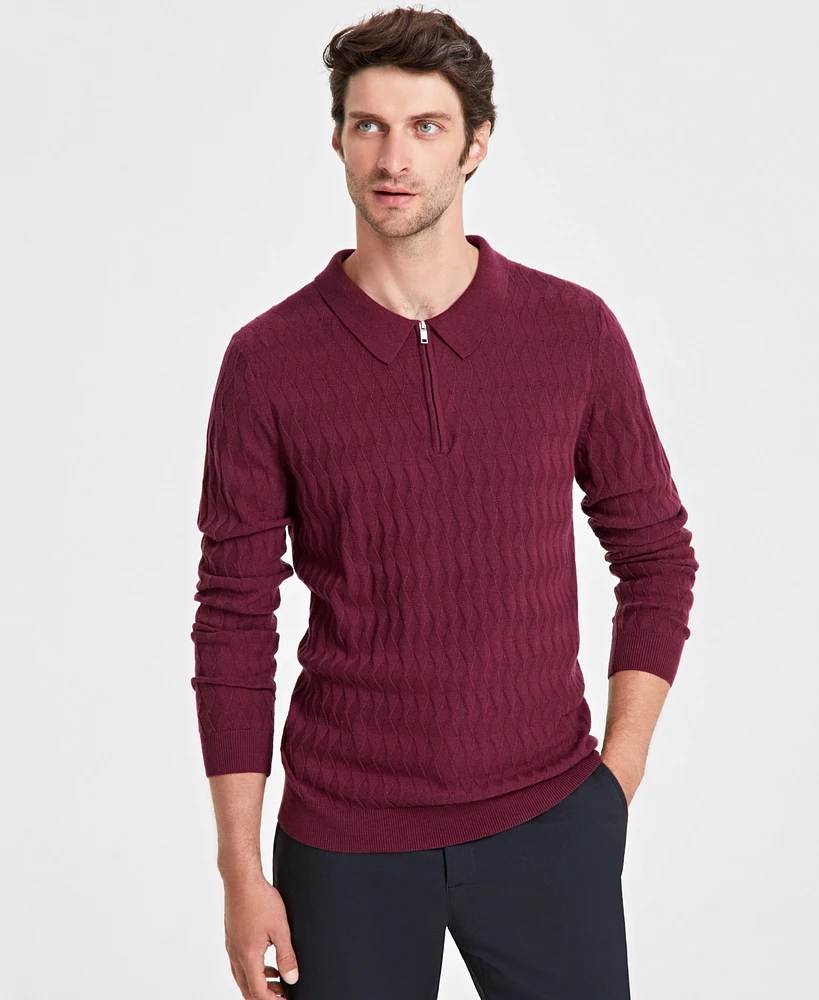 Alfani Men's Textured Sweater, Created for Macy's