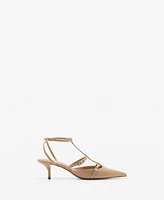 Mango Women's Buckles Detail Heeled Shoes