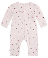 Huggies Baby Girls Quilted Coverall and Headband 2-Piece Set