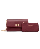 Anne Klein 3 Piece Gift Set With Turn Lock Clutch