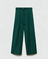 Mango Women's Belted Lyocell Pants