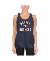 New Era Women's Heather Navy Denver Broncos 2024 Nfl Training Camp Tank Top