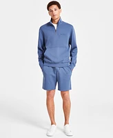 Michael Kors Men's Textured-Logo Quarter-Zip Sweatshirt