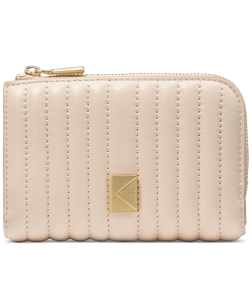 kate spade new york Deco Quilted Leather Compact Wallet