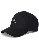 Calvin Klein Men's Embroidered Small Monogram Twill Baseball Cap