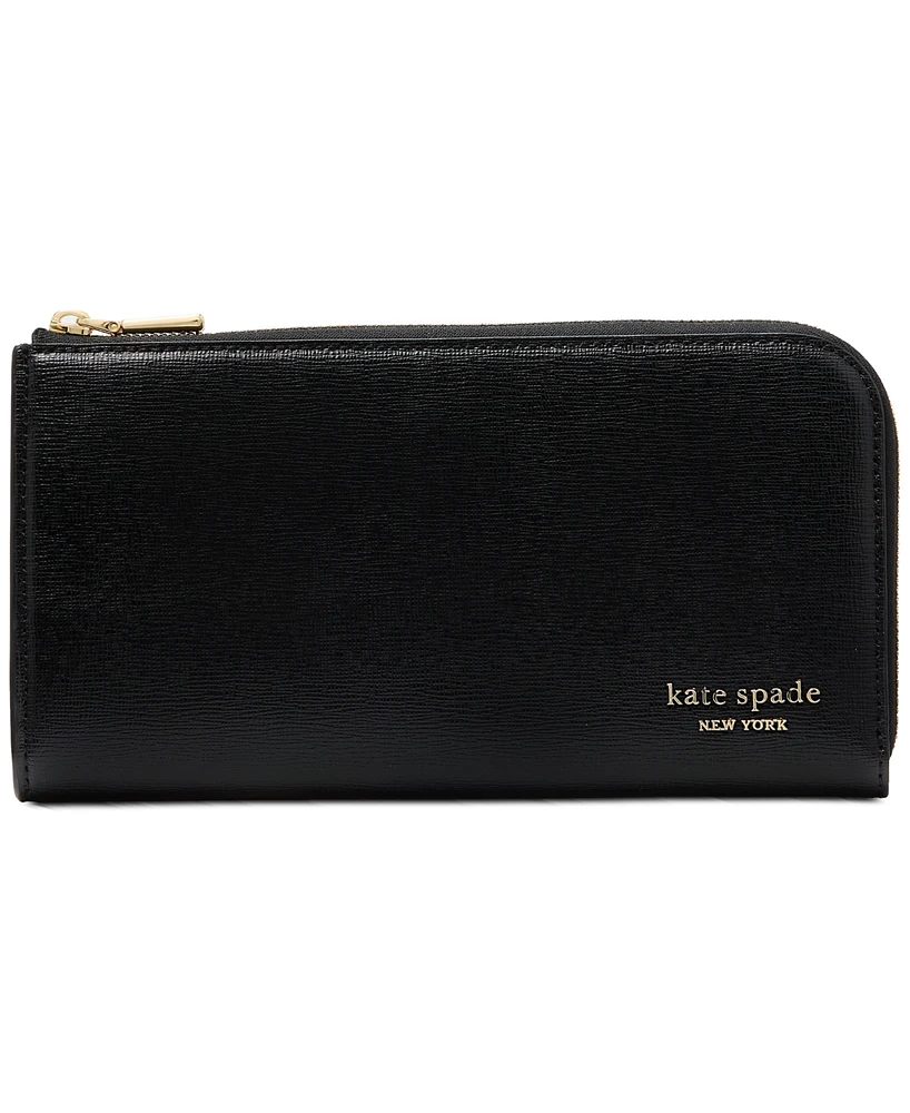 kate spade new york Devin Saffiano Leather Zip Around Continental Wallet