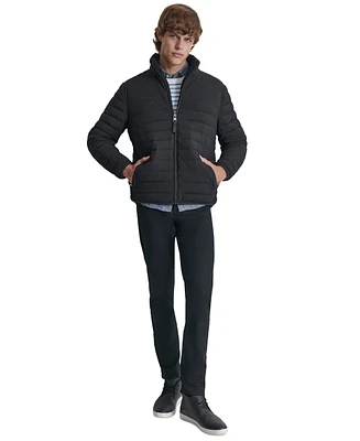 Dkny Men's Quilted Fleece-Lined Full-Zip Puffer Jacket