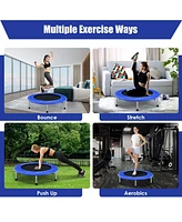 38 Inch Mini Folding Trampoline Portable Recreational Fitness Rebounder