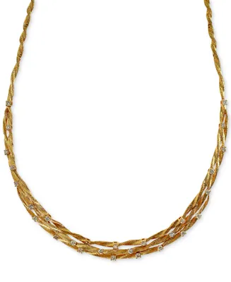 D'Oro by Effy Diamond Embellished Necklace (1-5/8 ct. t.w.) in 14k Yellow Gold