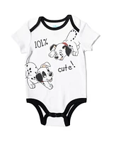 Disney Baby Boys The Aristocats 101 Dalmations Bambi Patch Dumbo Bodysuit Pants & Hat 3 Piece Outfit Set Newborn to