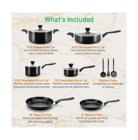 NutriChef Kitchenware Pots & Pans - Stylish Kitchen Cookware Set