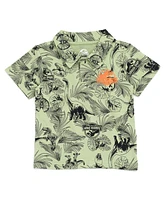 Jurassic Park Boys T-Rex Polo Shirt and Shorts to