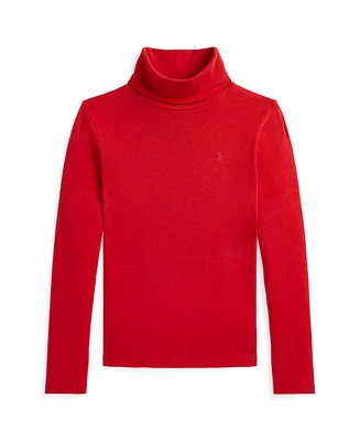 Polo Ralph Lauren Big Girls Ribbed Cotton-Modal Turtleneck Sweater