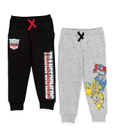 Transformers Boys Optimus Prime Bumblebee Fleece 2 Pack Pants to