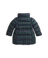 Polo Ralph Lauren Toddler and Little Girls Plaid Down Hooded Long Jacket