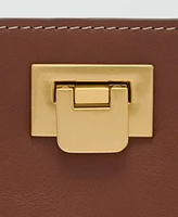 Mango Women's Rear Padlock Mini-Shopper Bag