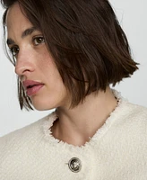 Mango Women's Pocket Tweed Jacket