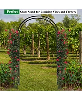 Skonyon 7.2 Feet Garden Decoration Climbing Plants Arch