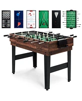 Best Choice Products 2x4ft 10-in-1 Combo Game Table Set w/ Hockey, Foosball, Pool, Shuffleboard, Ping Pong