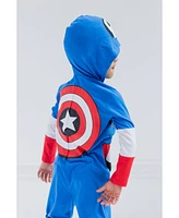 Avengers Toddler Boys Marvel Captain America Iron Man Zip Up Cosplay Coverall