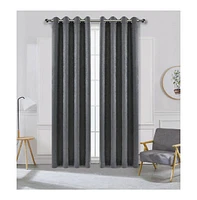 Kate Aurora Hotel Chic 2 Piece Room Darkening Grommet Top Window Curtain Panels