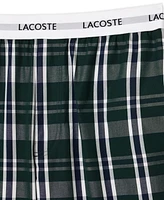 Lacoste Men's Cotton Plaid Pajama Pants