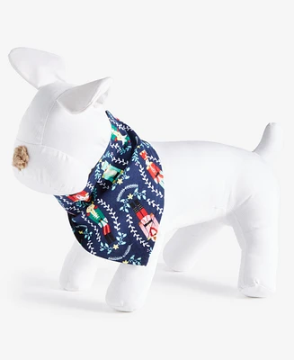 Holiday Lane Nutcracker Cotton Matching Family Pet Bandana, Created for Macy's