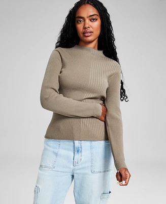 And Now This Women's Ribbed Mockneck Sweater, Created for Macy's