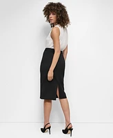 Dkny Women's Double-Zip-Front Pencil Skirt