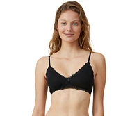 Cotton On Women's Lace Triangle Padded Bralette