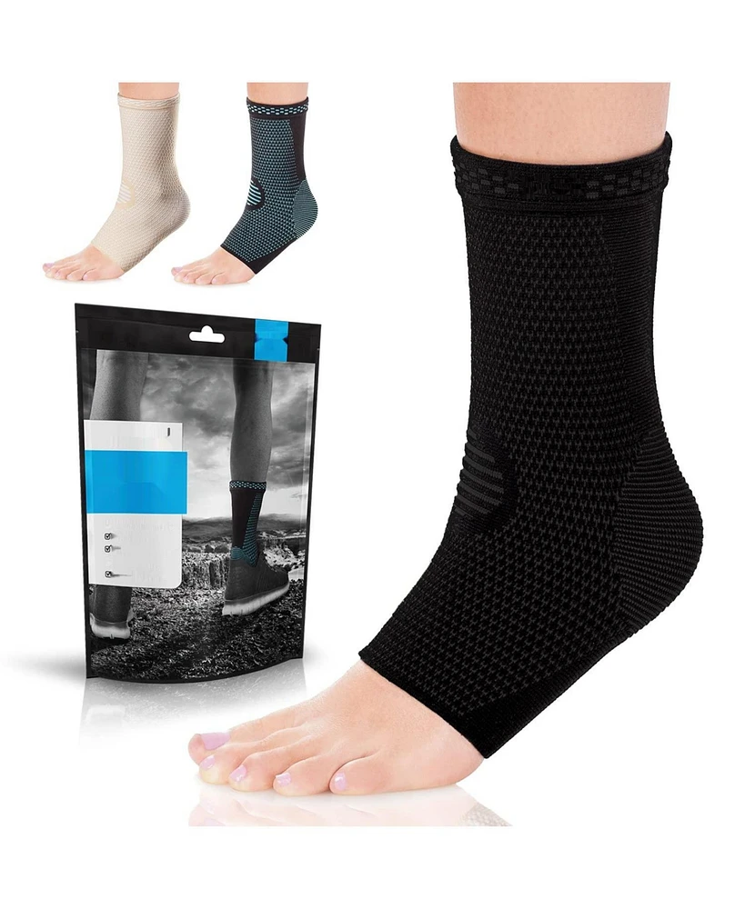 Powerlix Leg Compression Sleeve for Swelling and Pain Relief