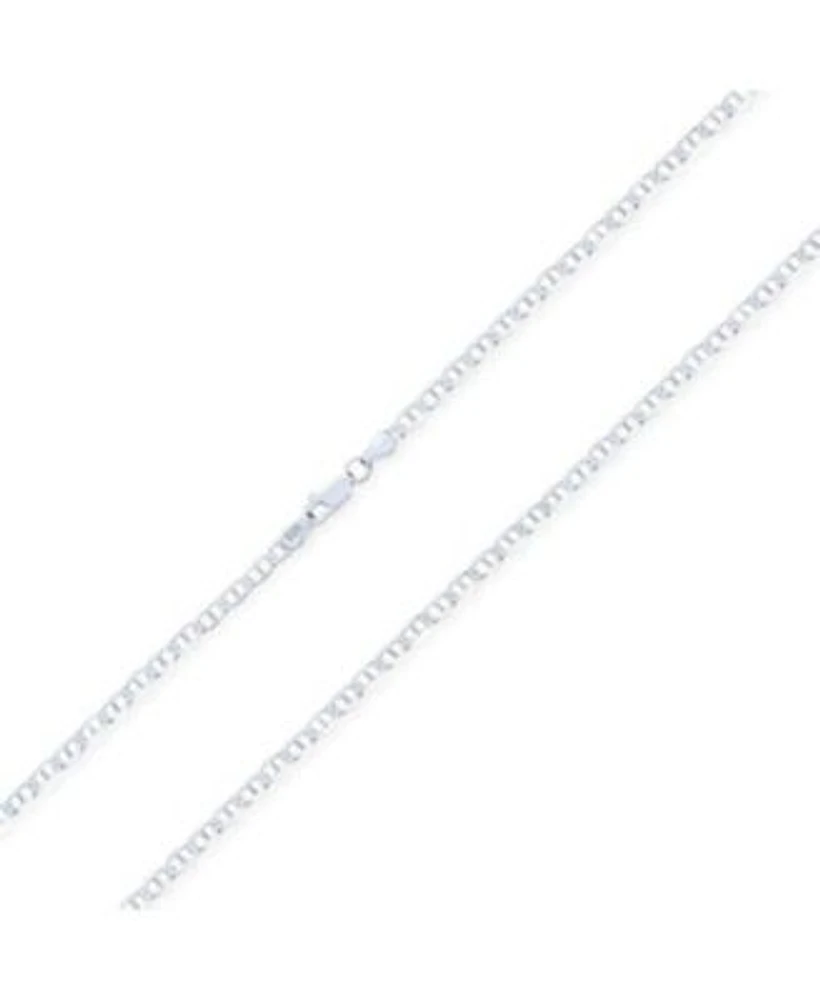 Bling Jewelry Solid Heavy .925 Sterling Silver 4679mm Marina Anchor Nautical Mariner Chain Link Necklace 16 18 20 24 Inch