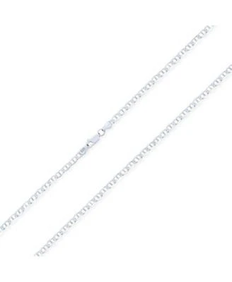 Bling Jewelry Solid Heavy .925 Sterling Silver 4679mm Marina Anchor Nautical Mariner Chain Link Necklace 16 18 20 24 Inch