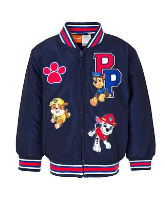 Paw Patrol Boys Zip Up Varsity Bomber Jacket to (2T - 7-8)