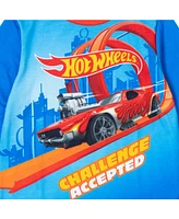 Hot Wheels Boys Pajama Shirt and Pants Sleep Set to