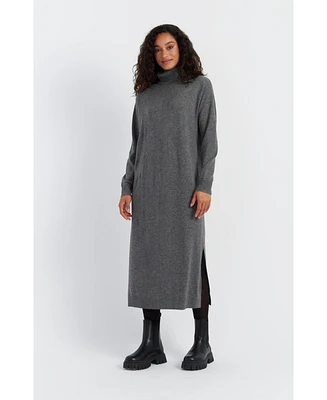 Chinti and Parker Women's & Wool-Cashmere Relaxed Rollneck Midi Dress