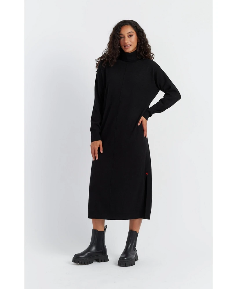 Chinti and Parker Women's & Wool-Cashmere Rollneck Dress