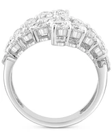 Effy Lab Grown Diamond Openwork Cluster Statement Ring (2-3/4 ct. t.w.) in 14k White Gold